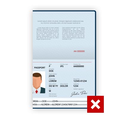 CROPPED PASSPORT - NOT ACCEPTED